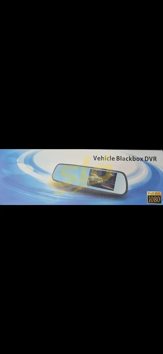 مرآة سيارة مع كاميرا أمامية وخلفية Vehicle Blackbox DVR بدقة Full HD