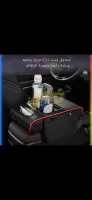 قنصل سيارة جلدي متعدد الوظائف مع مبخرة وشواحن Type-C
